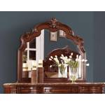 Antoinetta Upholstered Mirror - Warm Cherry